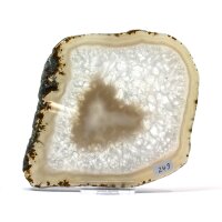  Achatscheibe Single Natur 16,6cm - 260g inkl. Rand...