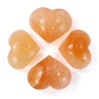 Selenit Herz - apricot