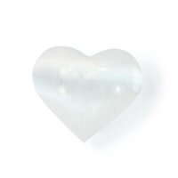 Selenit Herz - weiß