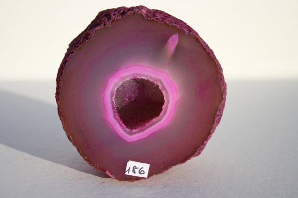 Pink Achat Geode Single 384g