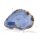 Achatscheibe  Single Hell-Blau ca. 7,9 cm - 32 g inkl. Rand geschliffen & Bohrung