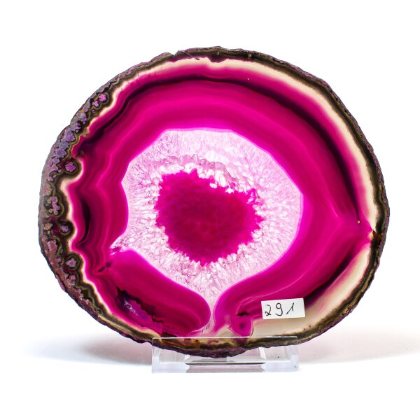  Achatscheibe Single Pink ca. 15,5 cm - 217 g