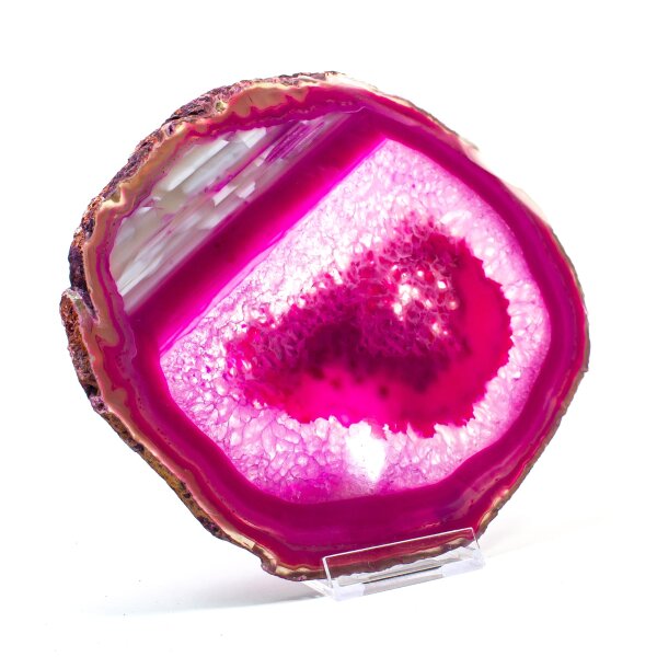 Achatscheibe   Single  Pink ca. 21 cm - 523 g