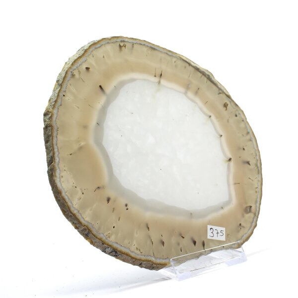  Achatscheibe Single Natur 17,5cm - 339g - matt II. Wahl