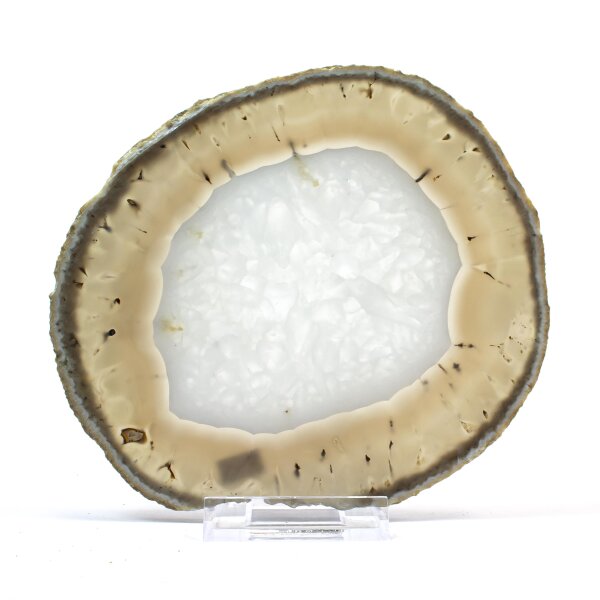  Achatscheibe Single Natur 17,5cm - 339g - matt II. Wahl