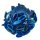 1 gebohrt Achatscheibe blau 4-6 cm II. Wahl