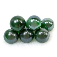 Glaskugel Shine Dunkelgrün irisierend (25mm)
