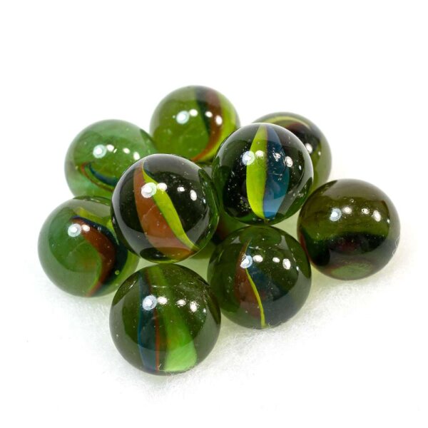 Glaskugel Crystal Katzenauge Grün (25mm)