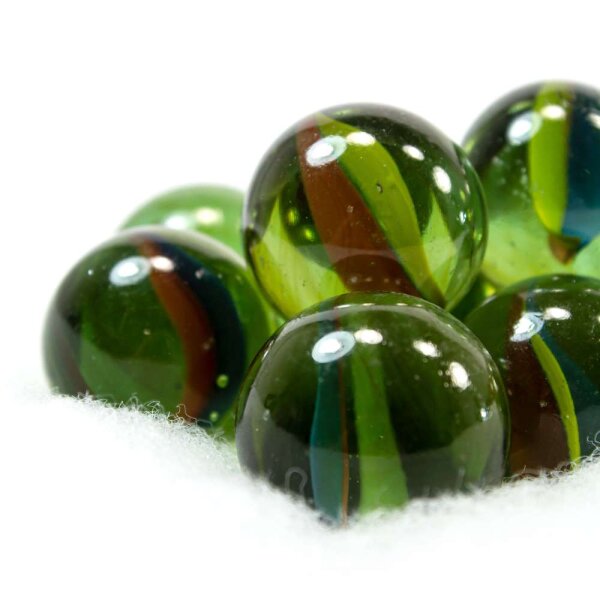 Glaskugel Crystal Katzenauge Grün (25mm)