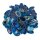 10 Achatscheiben Blau 2-4 cm