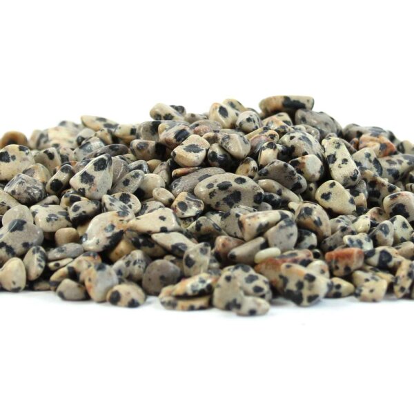 Dalmatinerstein Trommelstein Chips 4-12mm 100g