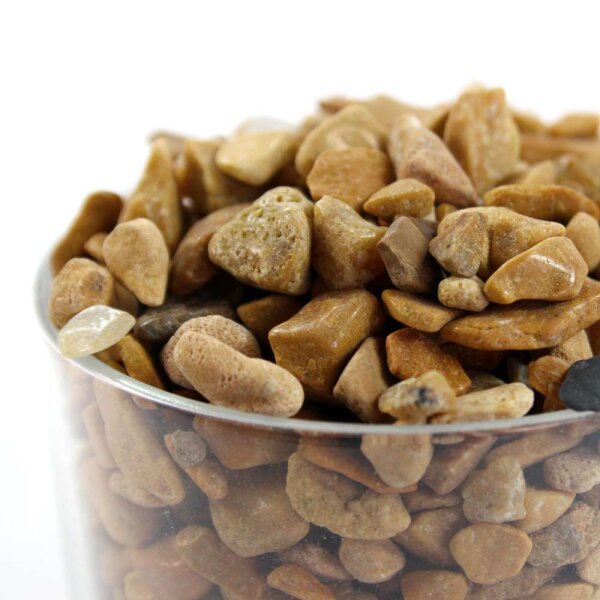 Jaspis gelb Trommelstein Chips 4-12mm 100g