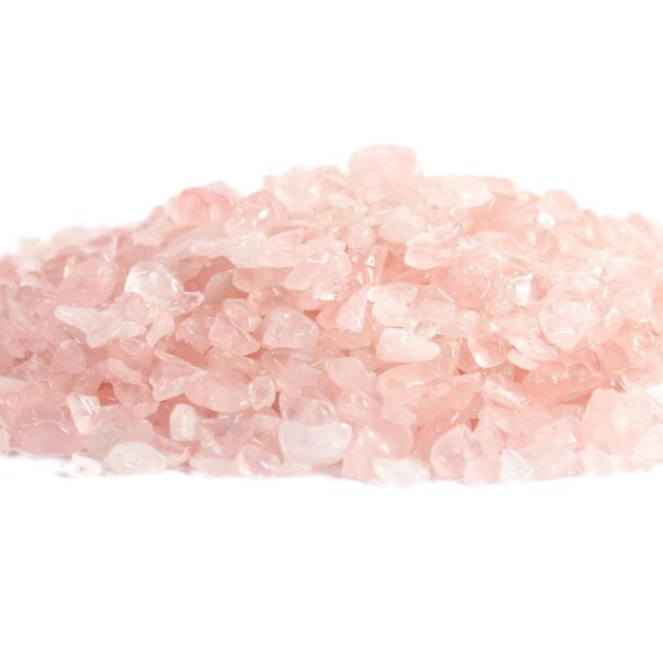 Rosenquarz Trommelstein Chips 4-12mm 100g