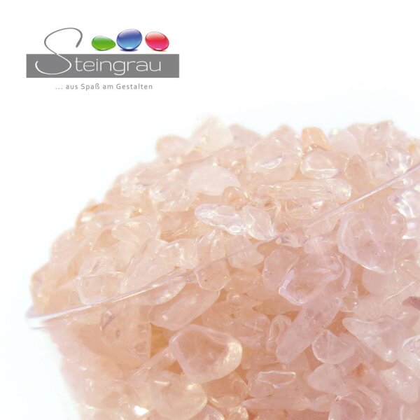 Rosenquarz Trommelstein Chips 4-12mm 100g