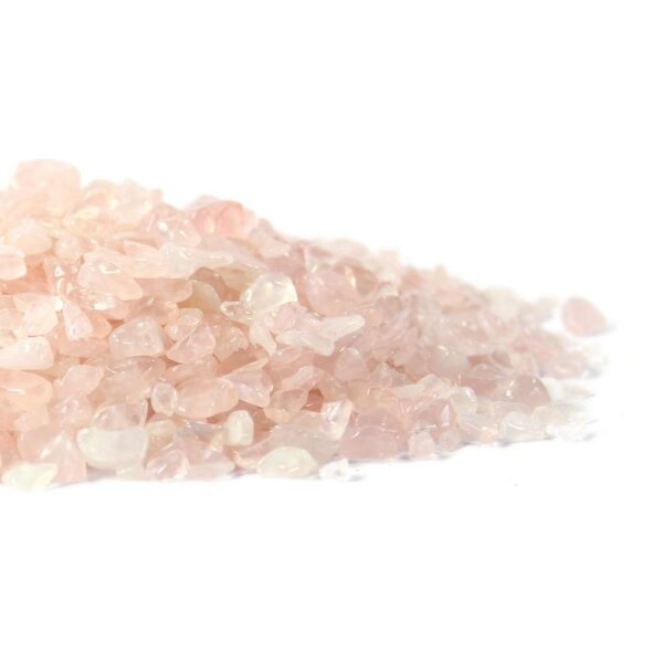Rosenquarz Trommelstein Chips 4-12mm 100g