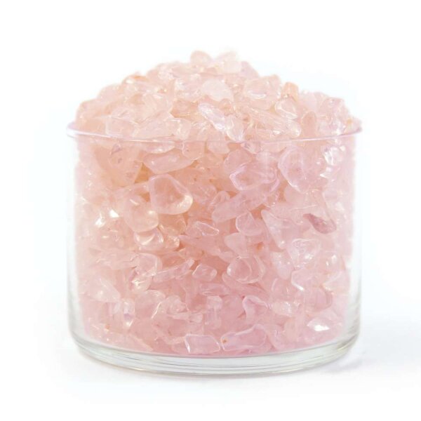 Rosenquarz Trommelstein Chips 4-12mm 100g