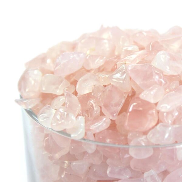 Rosenquarz Trommelstein Chips 4-12mm 100g