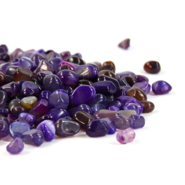 Achat Lila Mini Trommelsteine exklusiv Brasilien 4-12mm 100g