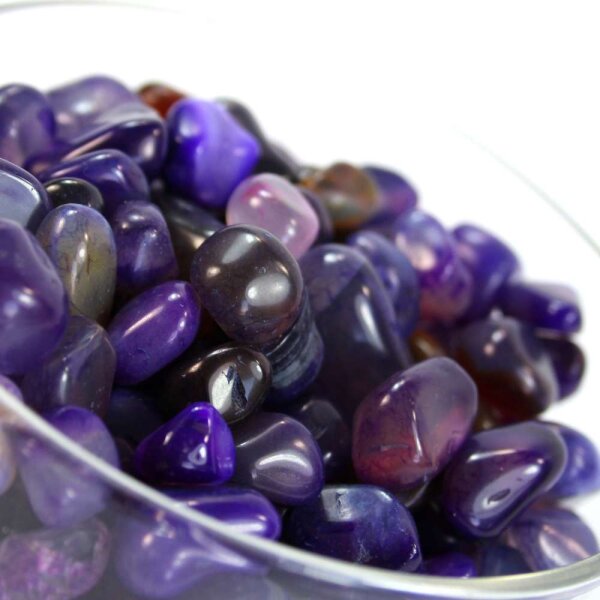 Achat Lila Mini Trommelsteine exklusiv Brasilien 4-12mm 100g