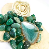 Achat Grün Trommelsteine exklusiv Brasilien 10-30mm...