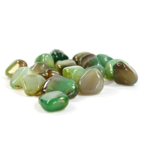 Achat Grün Trommelsteine Brasilien 10-25mm 100g