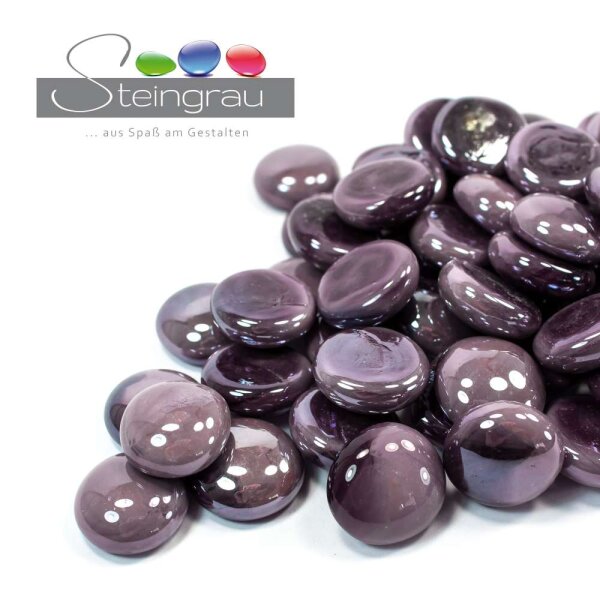 Glasnuggets Opak Purple 1kg (17-20mm)