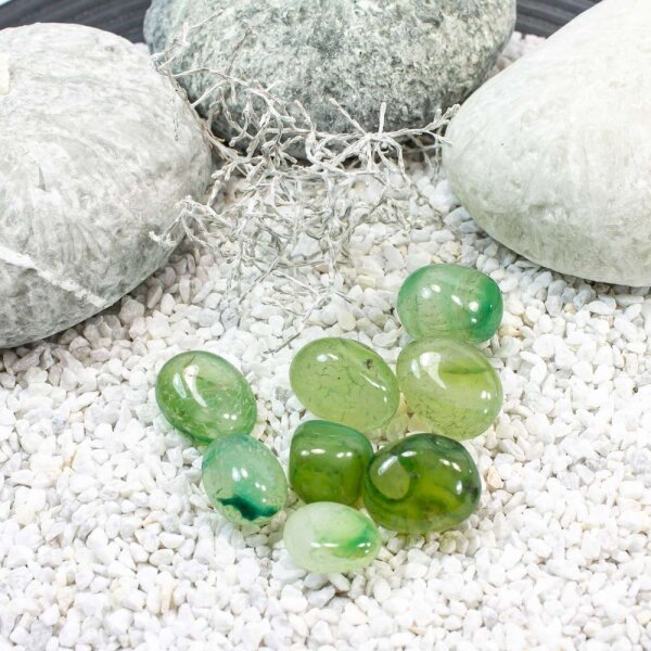 Onyx Grün Trommelstein 10-25mm 100g