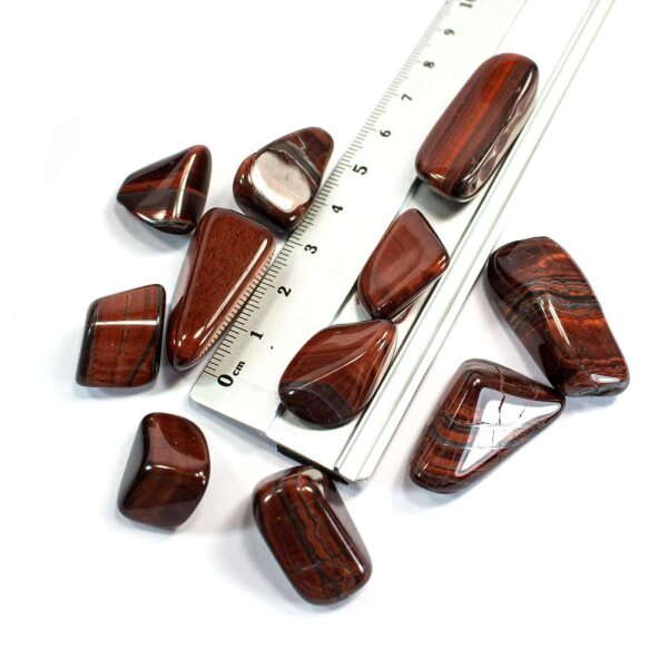 Tigerauge Rot Trommelstein 10-30mm 100g