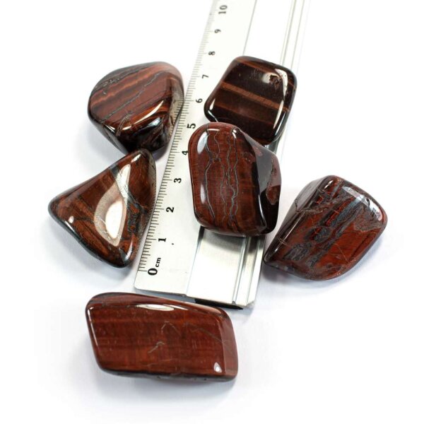Tigerauge Rot Trommelstein 25-50mm 1 Stein