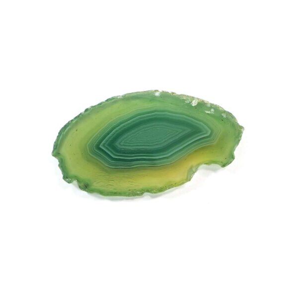 1 Achatscheibe 4-6 cm grün