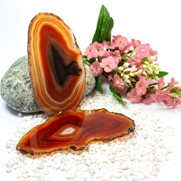 Achatscheibe Rotbraun 8-10 cm