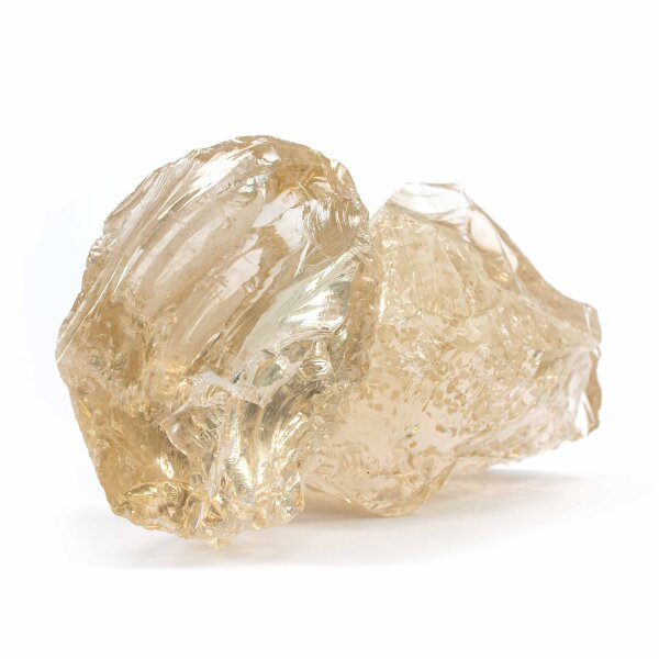 Glasbrocken Bernstein Light 1kg (60-120mm)