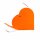Herz Geschenkbox Orange mit Schleifenband