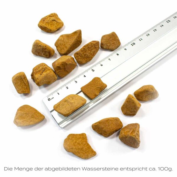 Wassersteine Jaspis Gelb 100g
