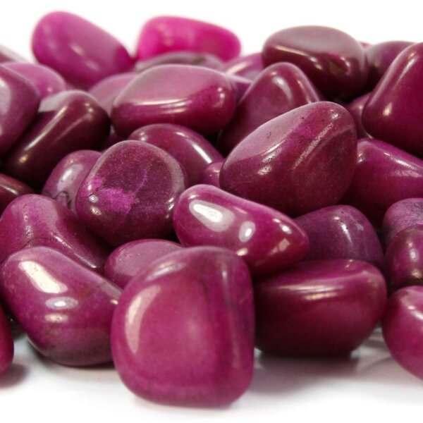 Achat Pink Dyed Dark Trommelsteine Indien 25-40mm 100g