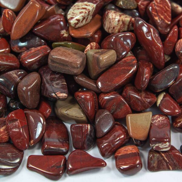 Zebra Eisen Jaspis Trommelstein Chips 4-12mm 100g