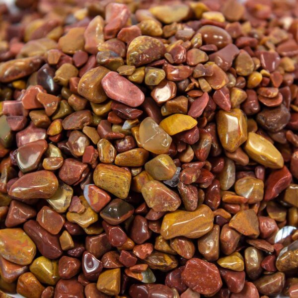 Sunset Jaspis Trommelstein Chips 4-12mm 100g