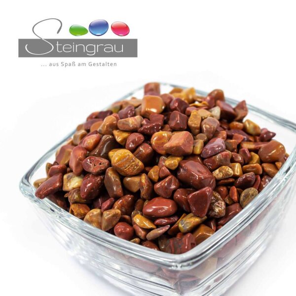 Sunset Jaspis Trommelstein Chips 4-12mm 100g
