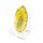 Achatscheibe Single Gelb ca. 5,7 cm - 13 g inkl. Rand geschliffen & Bohrung