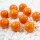 Glasmurmeln Opak Orange marmoriert 100g (16mm)