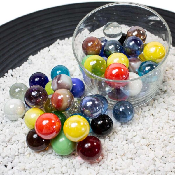 Glasmurmeln Farbmix 1kg (16mm)