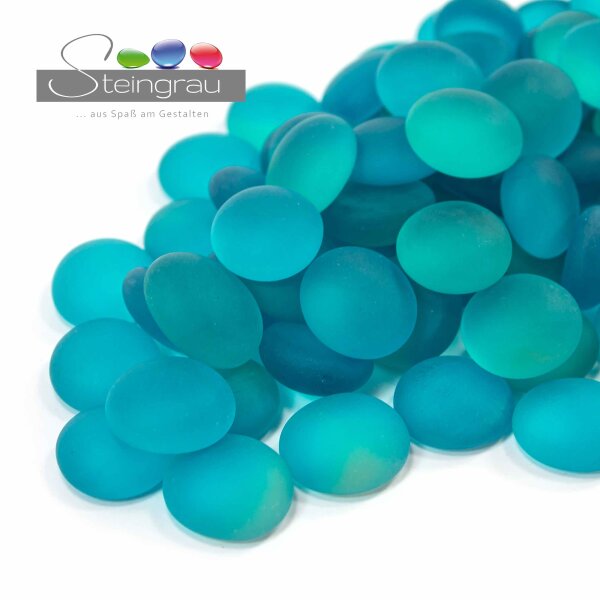 Glasnuggets Frost Petrol Türkis 1kg (17-20mm)