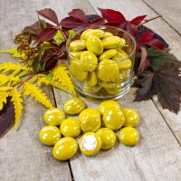 Glasnuggets Opak-Irisierend Sonnengelb 1kg (17-20mm)