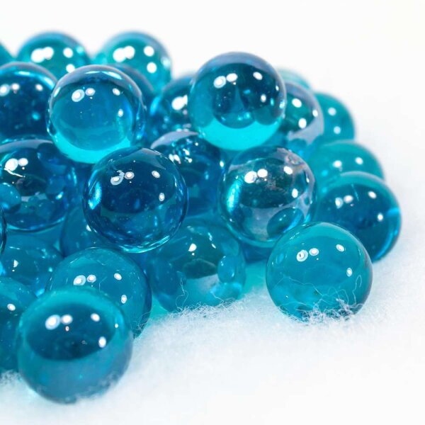Glasmurmeln Crystal Petrol 1kg (16mm)