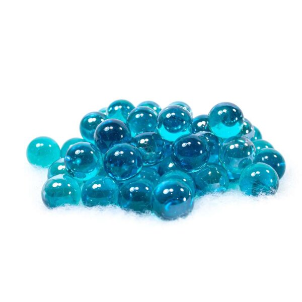 Glasmurmeln Crystal Petrol 1kg (16mm)