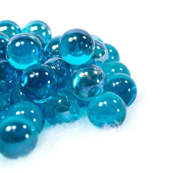 Glasmurmeln Crystal Petrol 1kg (16mm)