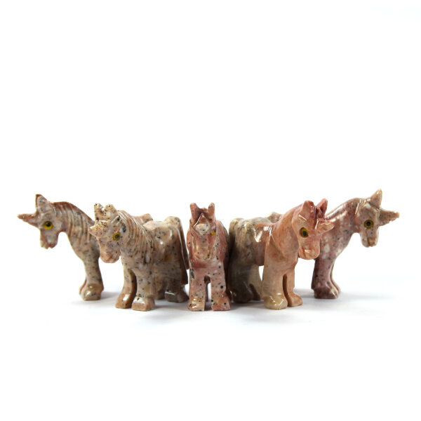 Adventskalender 24 tlg. Füllung Set 67  "1 Steinfigur Einhorn Lyria"